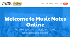 Desktop Screenshot of musicnotesonline.com
