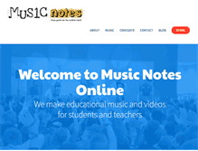 Tablet Screenshot of musicnotesonline.com
